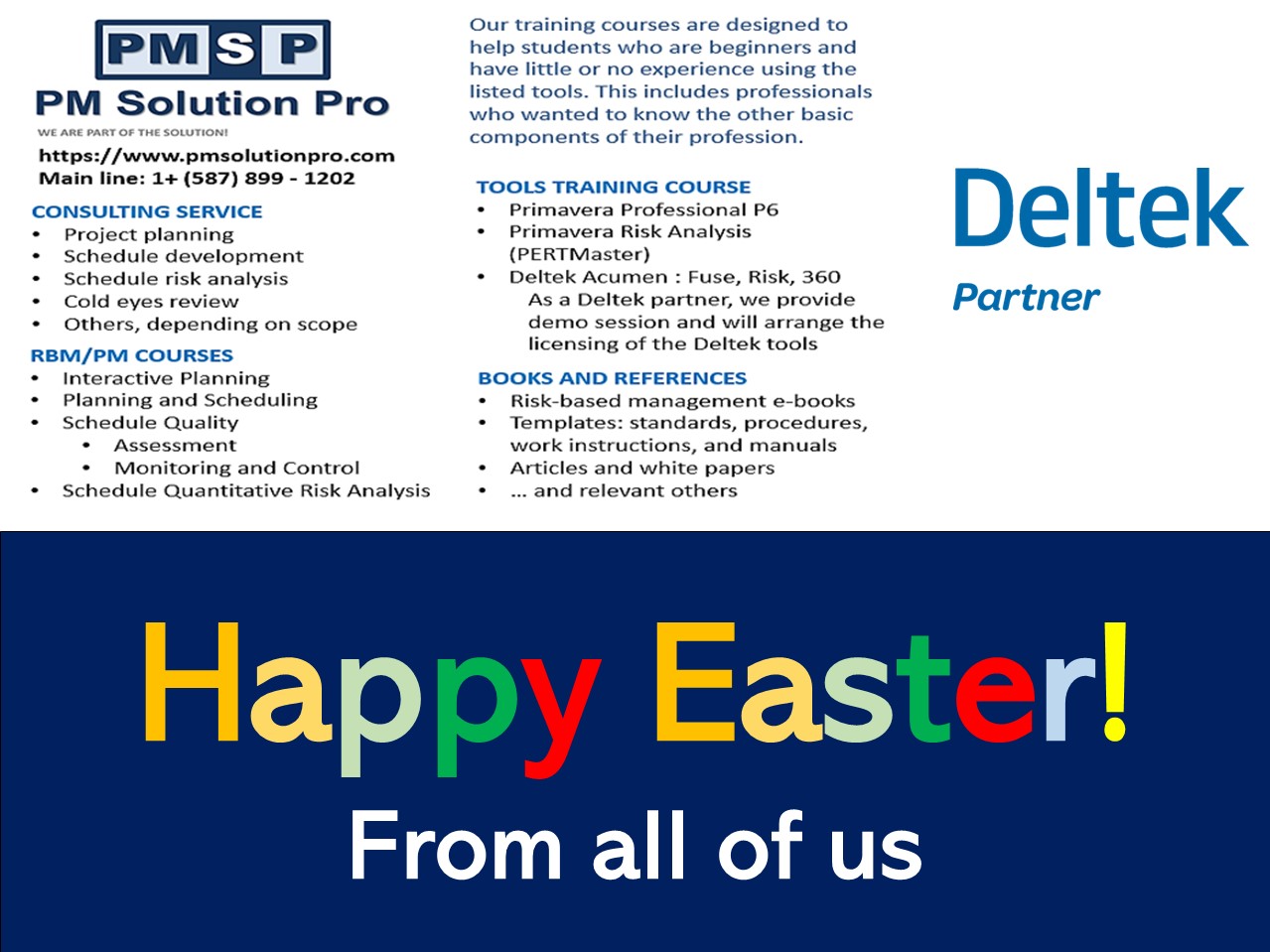 Happy Easter! - PM Solution Pro