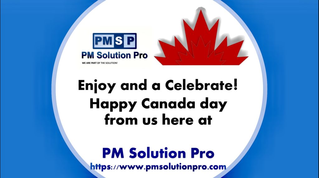 Happy Canada Day (2018)! All the best! - PM Solution Pro